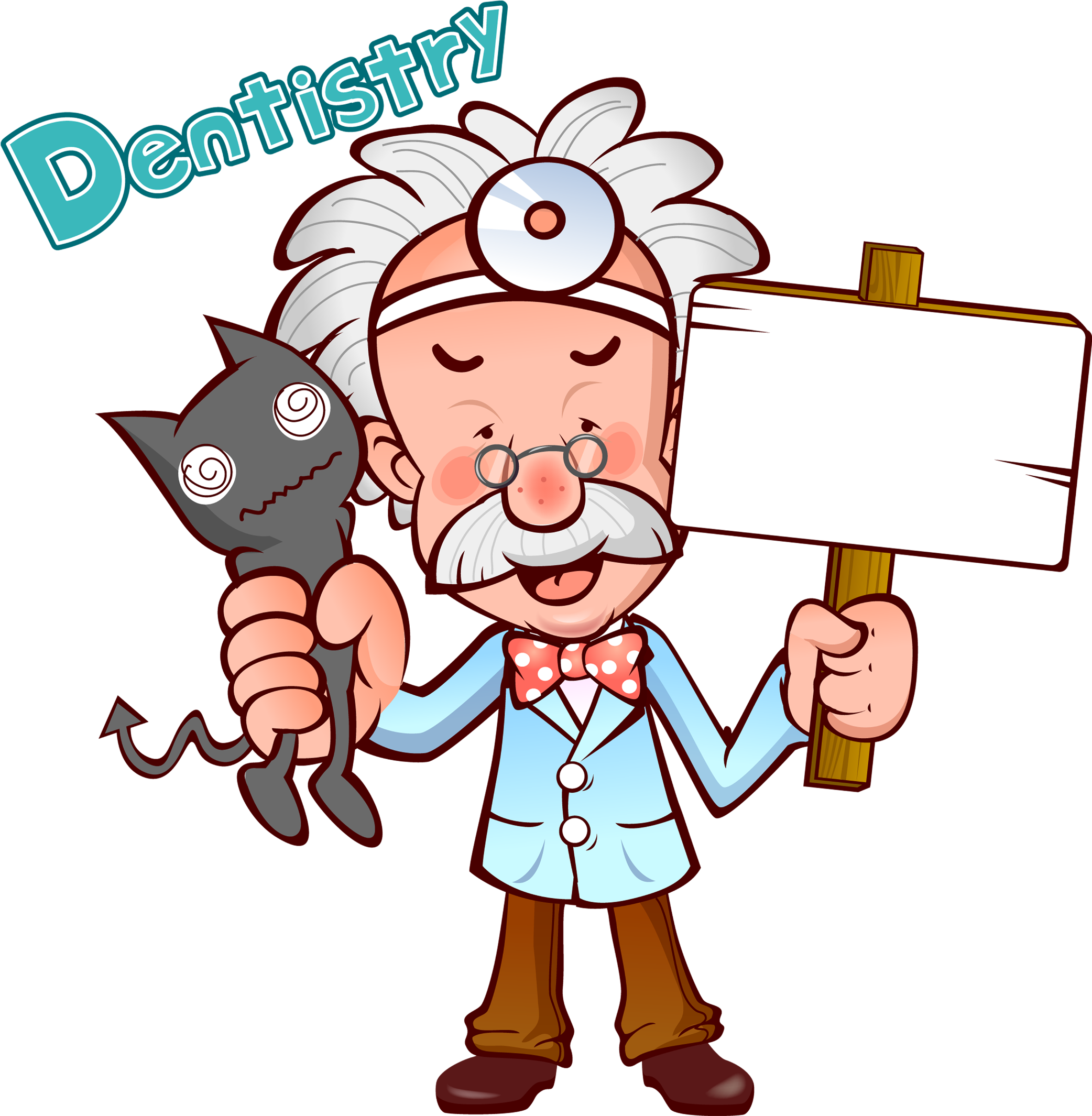 Physician Cartoon Illustration Old Clipart (2500x2500), Png Download