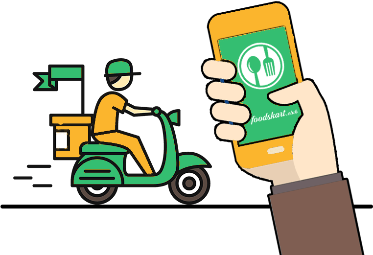 Ever Since The Postmates-foodskart Food Delivery Business Clipart (768x530), Png Download