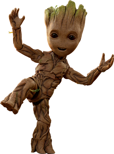 Hot Toys Groot Life-size Figure Guardians Of The Galaxy Clipart (480x645), Png Download