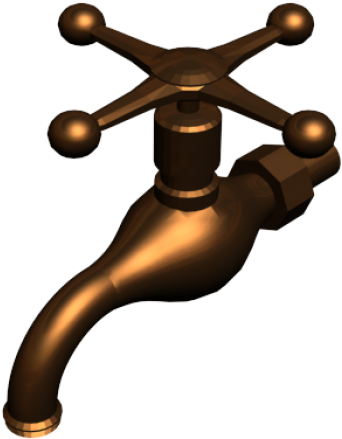 Outside Tap 3ds Max Model Clipart (645x645), Png Download