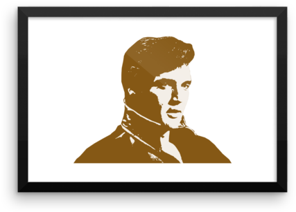 Elvis Framed Poster Clipart (600x600), Png Download