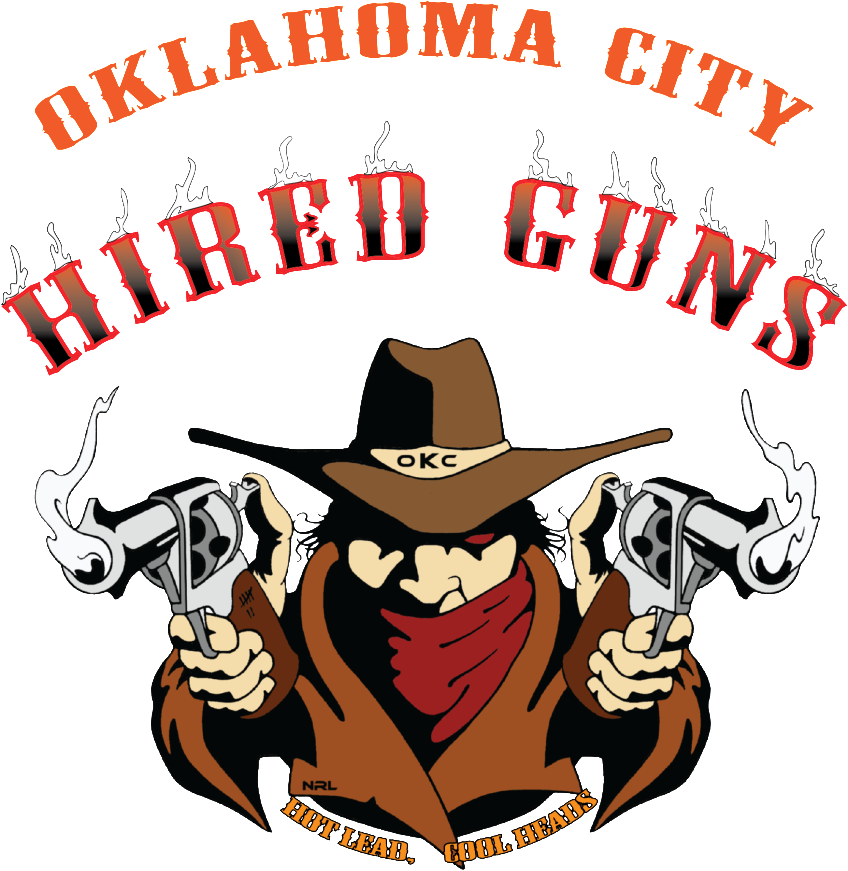 Oklahoma City Hired Guns Clipart (847x1024), Png Download