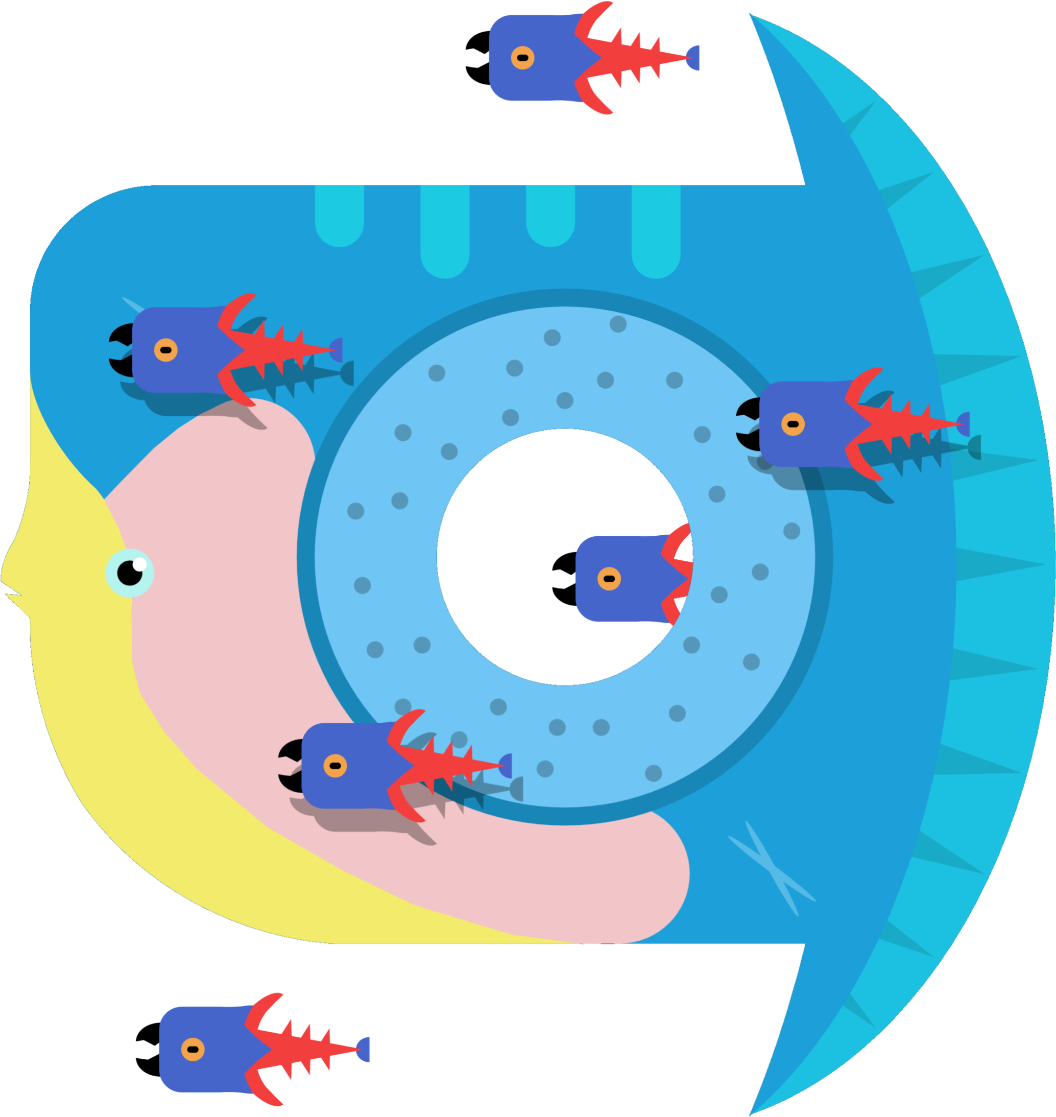 Titan Holefish Clipart (2468x2500), Png Download