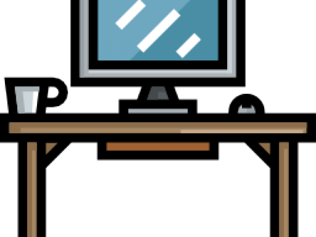Table Clipart Computer Table - Png Download (640x480), Png Download