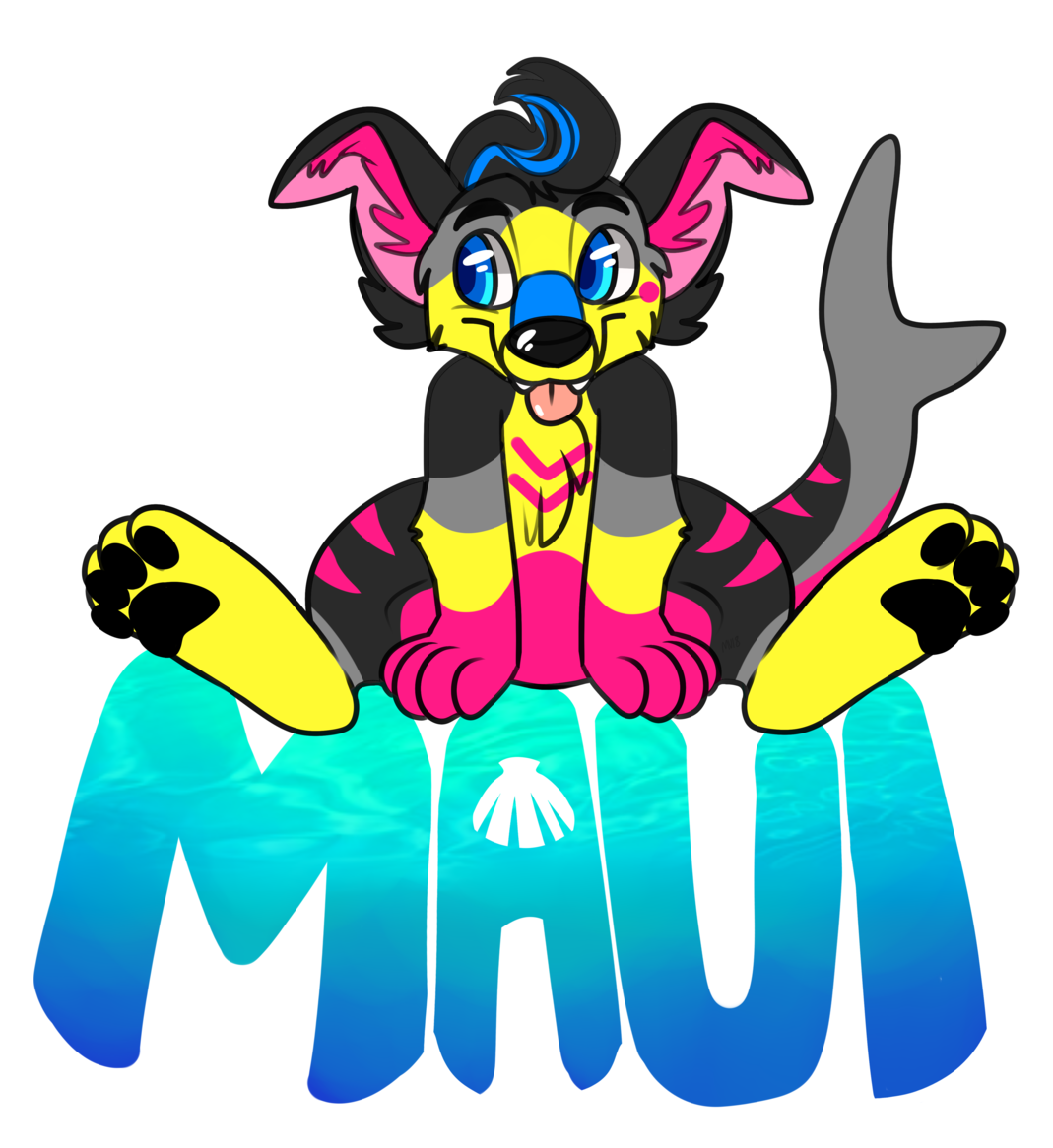 Maui Sitting Pretty Badge Clipart (1125x1227), Png Download