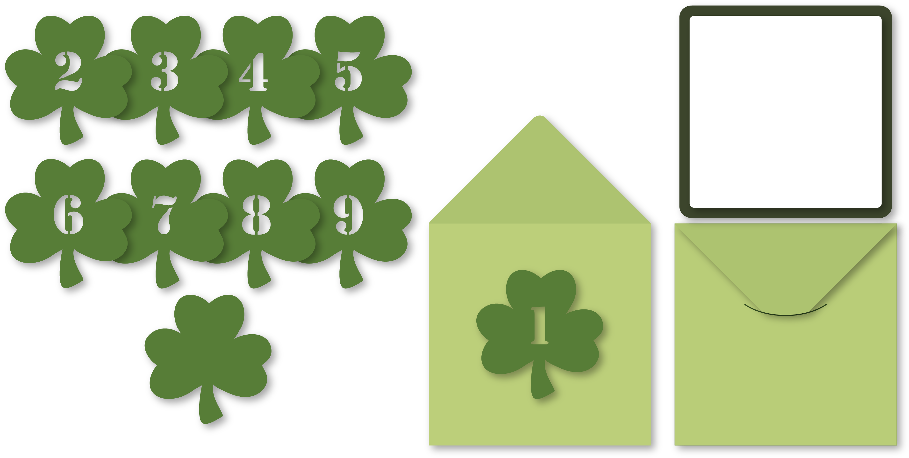 Shamrock Clipart Mini - Png Download (3781x1912), Png Download