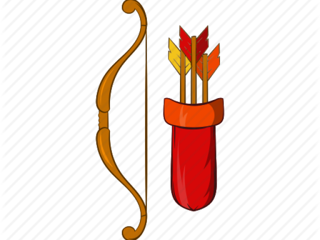 Bow And Arrow Cartoon Clipart (640x480), Png Download