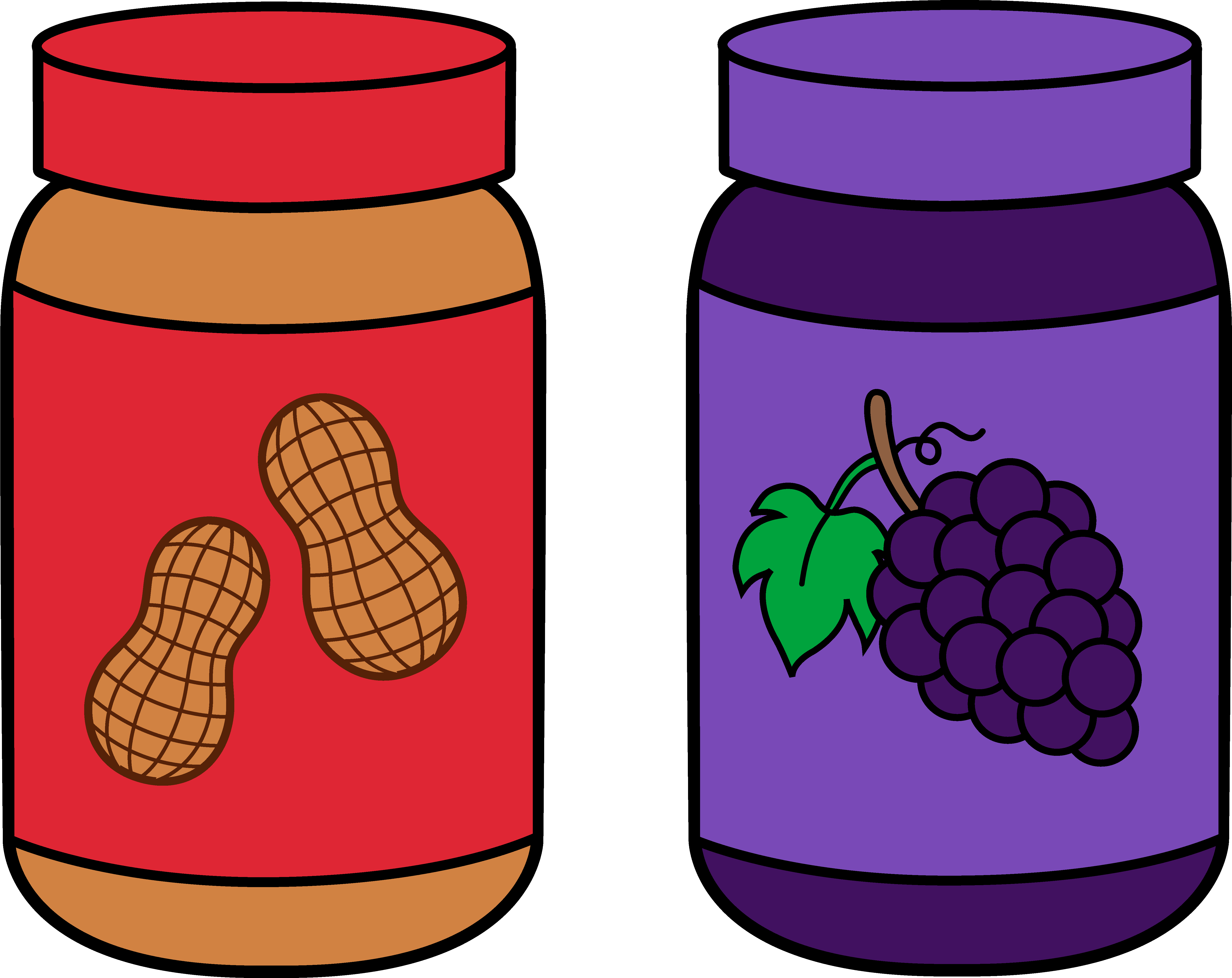 Butter And Jelly Clip Art Many Interesting Ⓒ - Png Download - Full Size