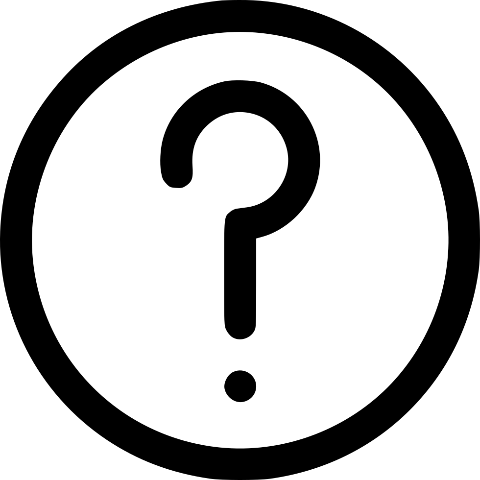 Help Question Mark Faq Support Ui Interface Comments Clipart (980x980), Png Download
