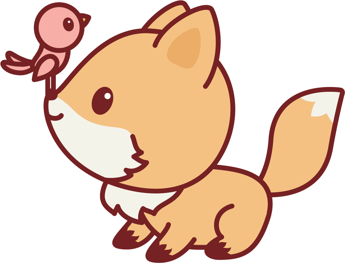 Bird Nerdy Fox Clipart (1200x1200), Png Download