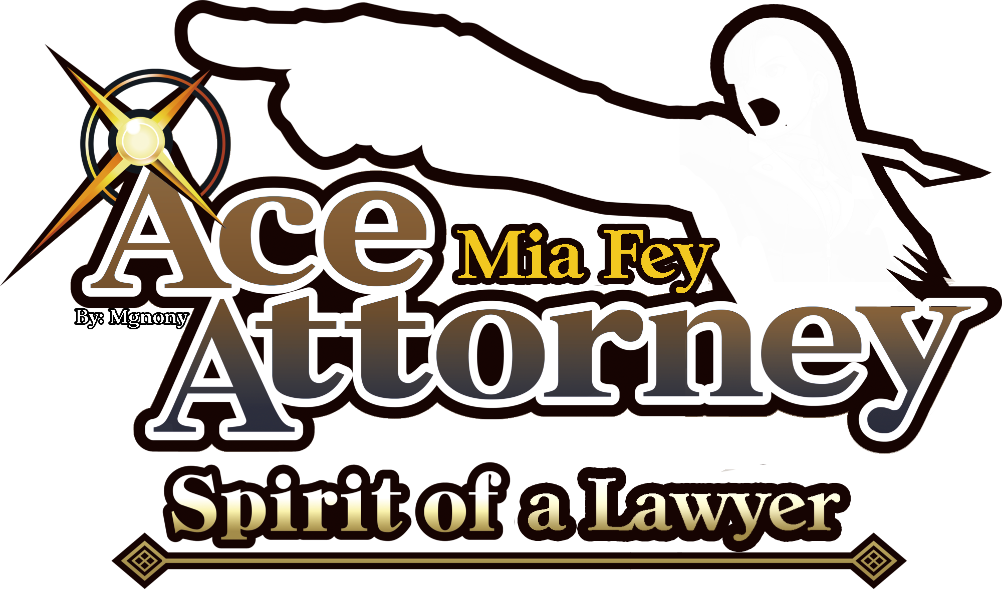 Ace Attorney Clipart (2000x1177), Png Download