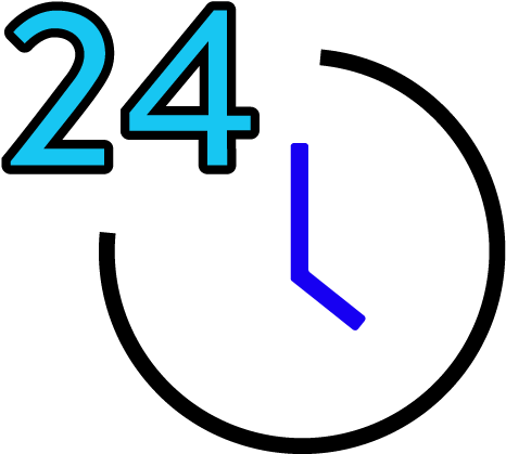 24 Clock Infographic Clipart (1251x1251), Png Download