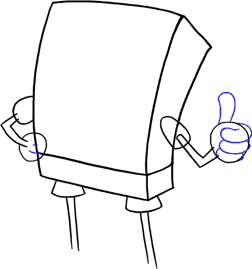 How To Draw Spongebob Clipart (678x600), Png Download