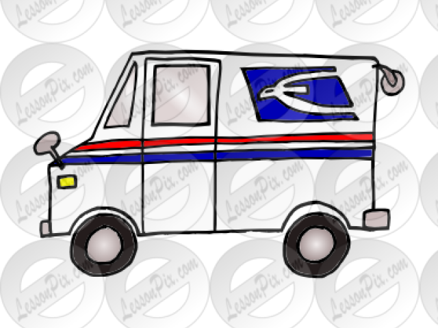 Mailbox Clipart Truck - Png Download (640x480), Png Download