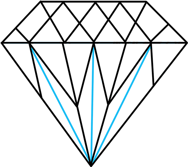 How To Draw Diamond Clipart (680x678), Png Download