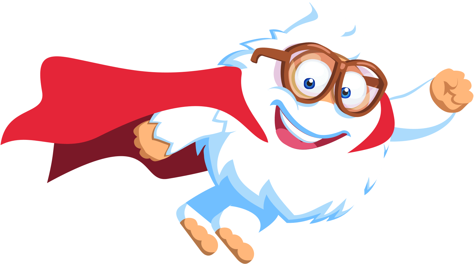 Yeti Superman Clipart (1622x904), Png Download