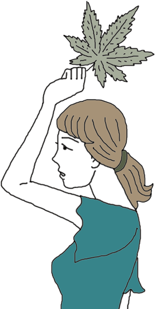 Drawn Marijuana Dream Catcher Clipart (600x600), Png Download