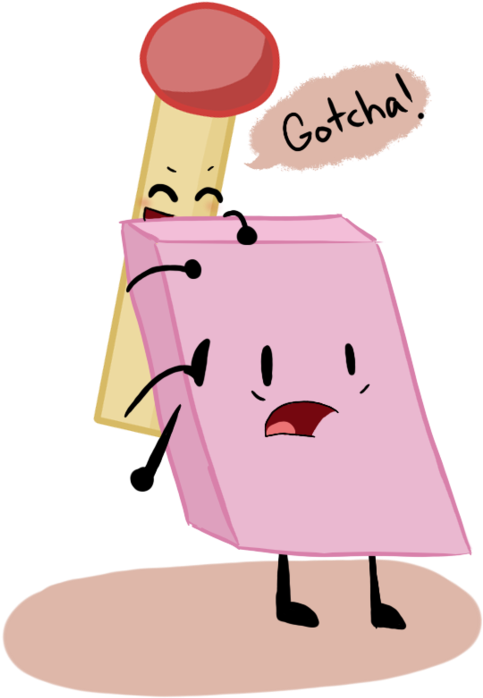 Eraser And Match <3 Clipart (894x894), Png Download