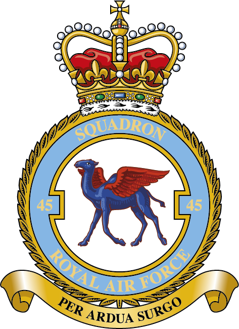 Badge For 45 Squadron Clipart (473x650), Png Download