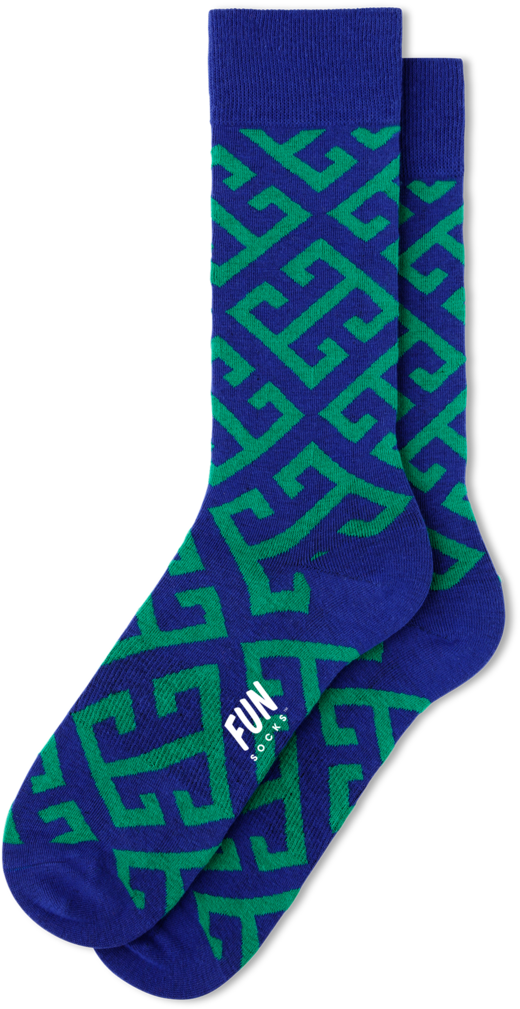 Men's Key Geo Socks Clipart (1080x1080), Png Download