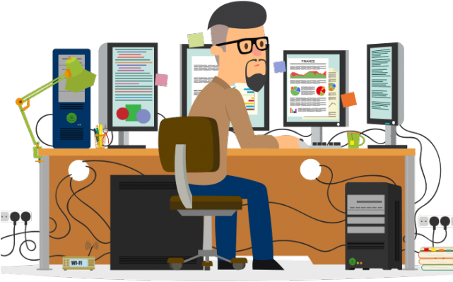 Desk Clipart Admin - Png Download (640x480), Png Download