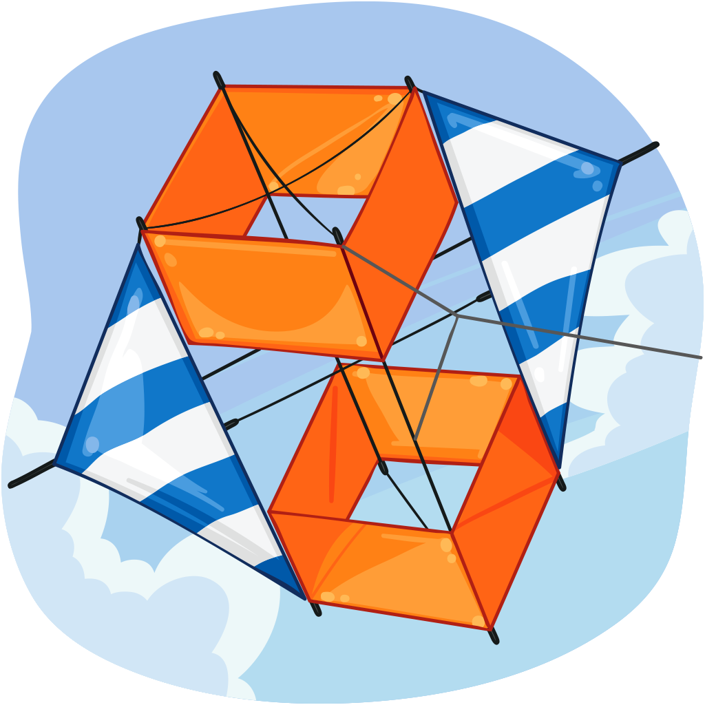 Box Kite Clipart (1024x1024), Png Download