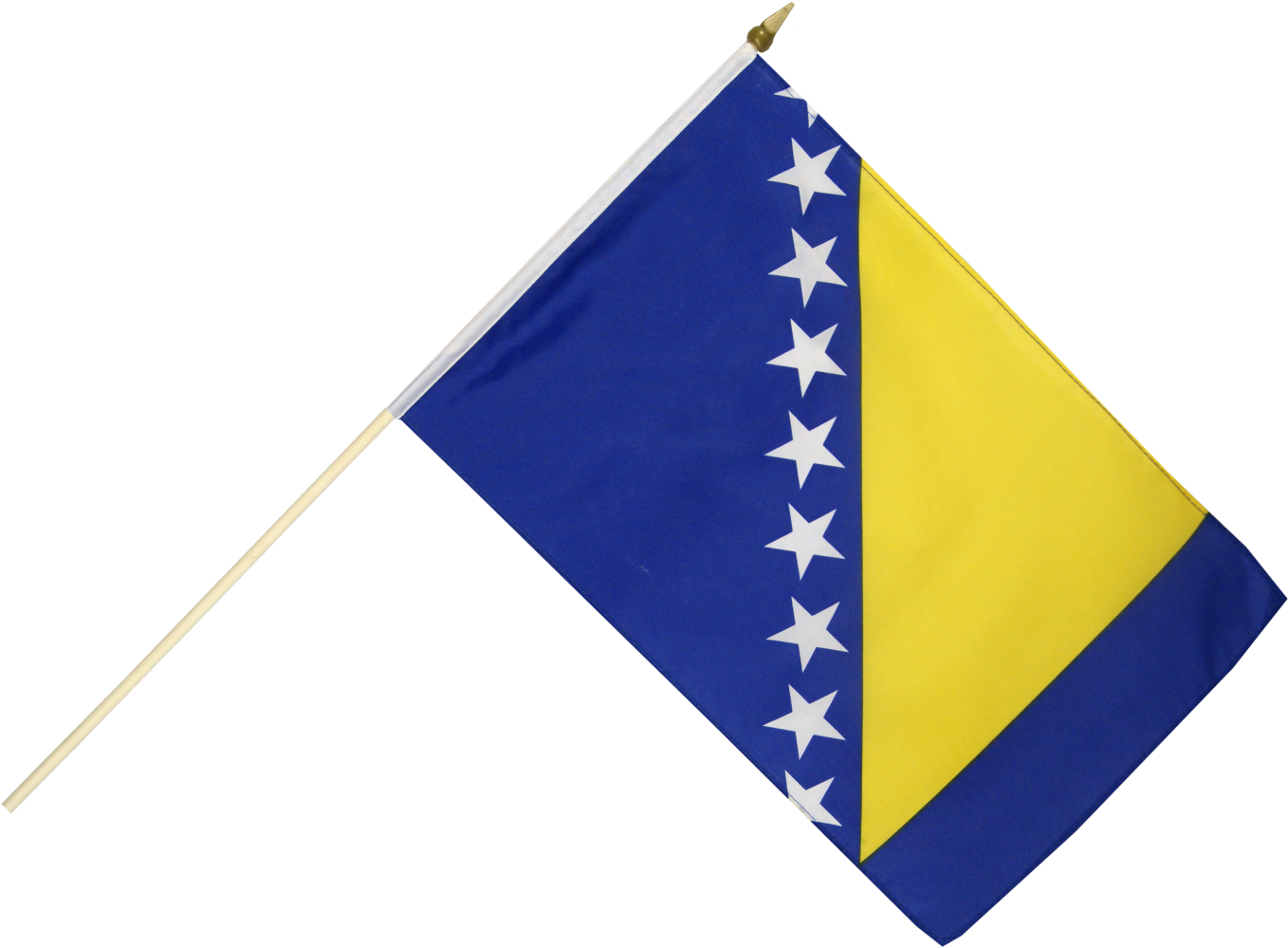 Buy Bosnia Herzegovina Stick Flags At A Fantastic Price Clipart (1500x1178), Png Download