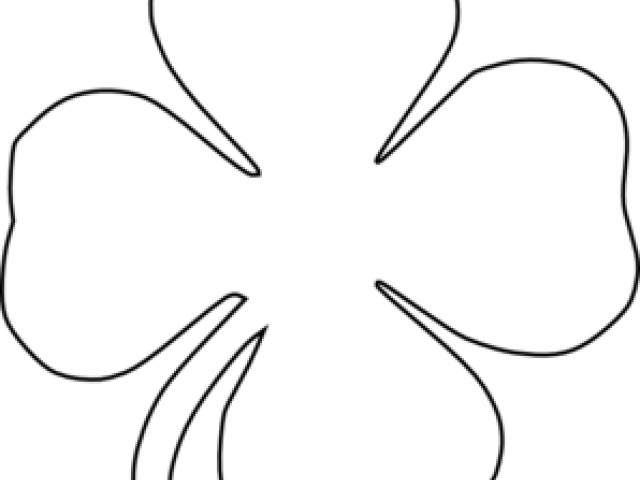 Clover Clipart Traceable - Png Download (640x480), Png Download