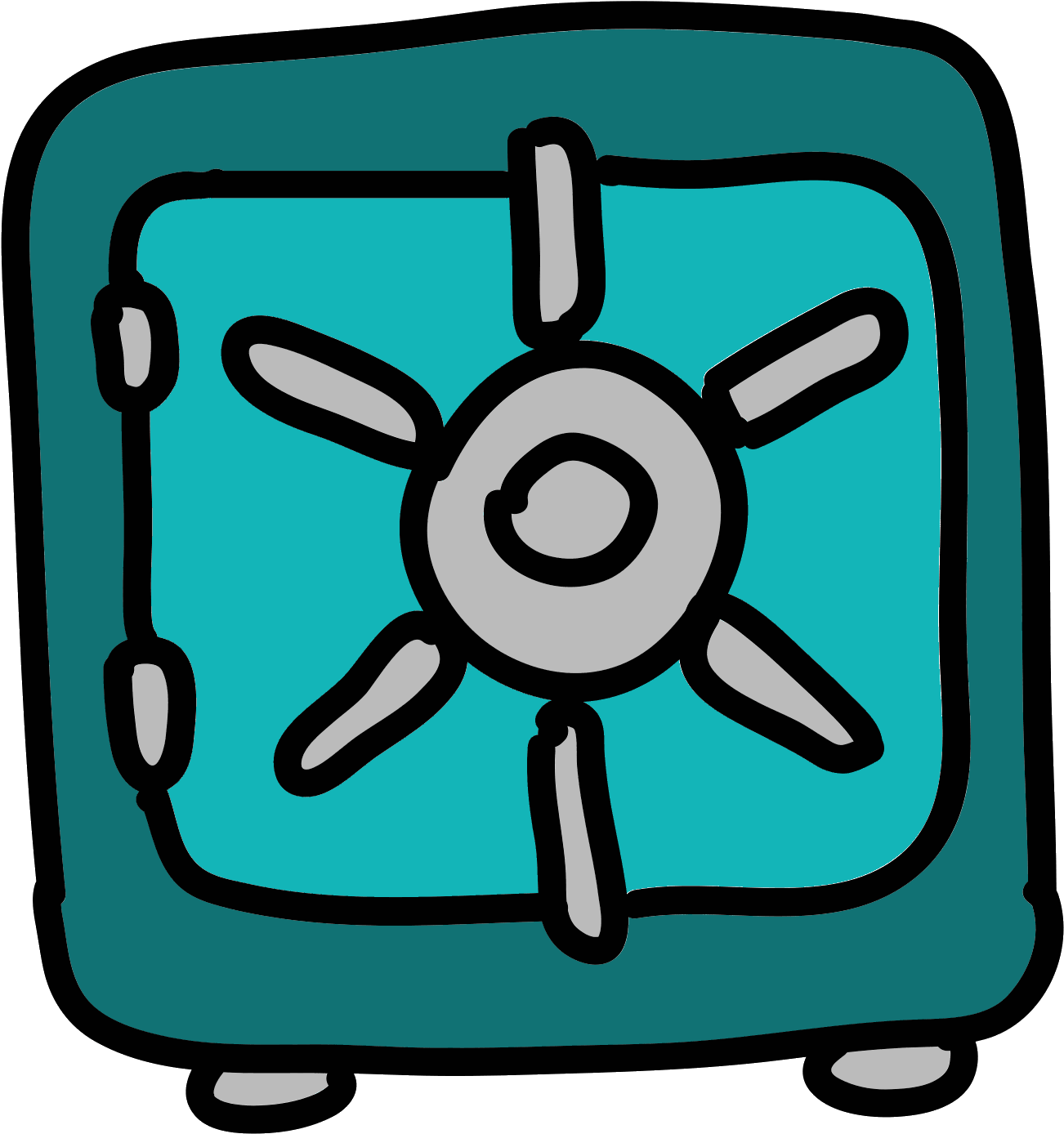 There Is A Safe Shape With A Square And A Circle In Clipart (1600x1600), Png Download