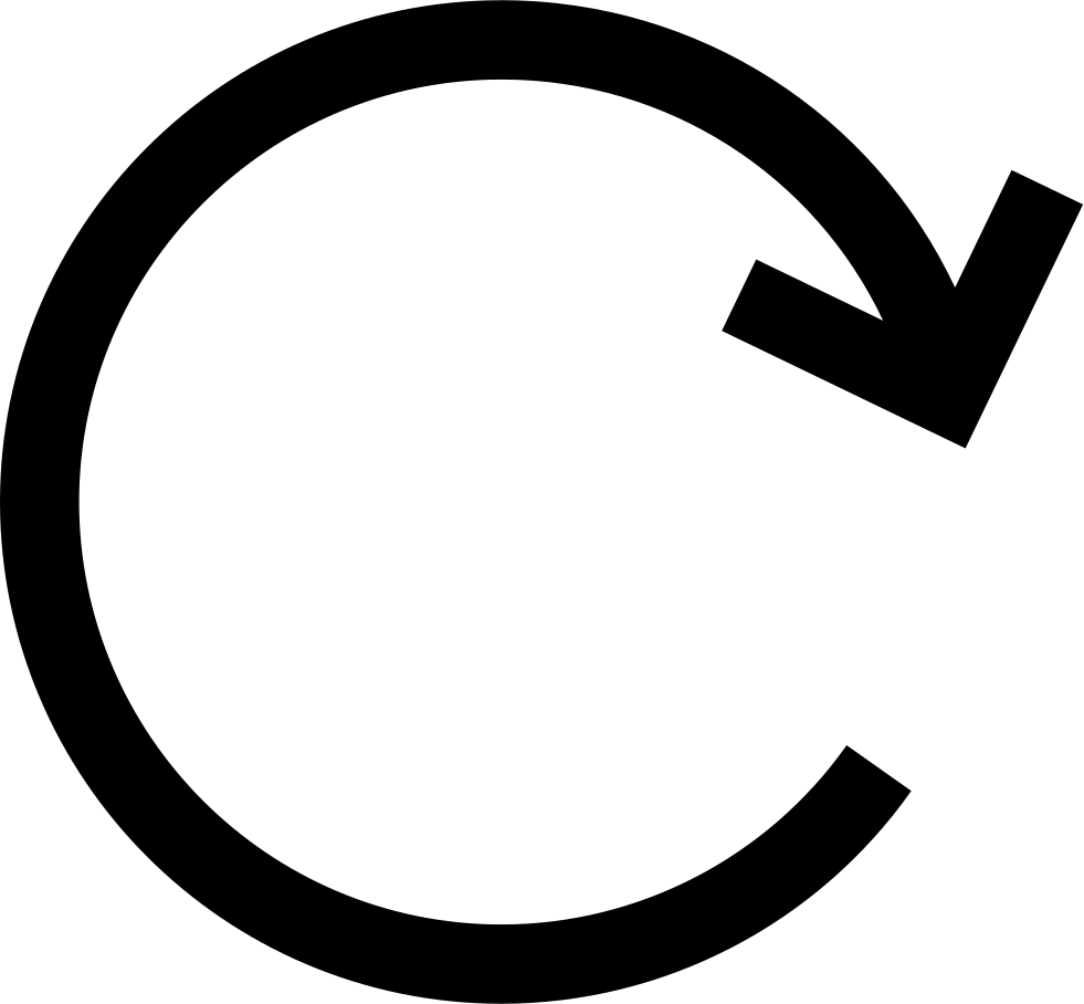 Rotating Arrow To The Right Comments Clipart (981x908), Png Download