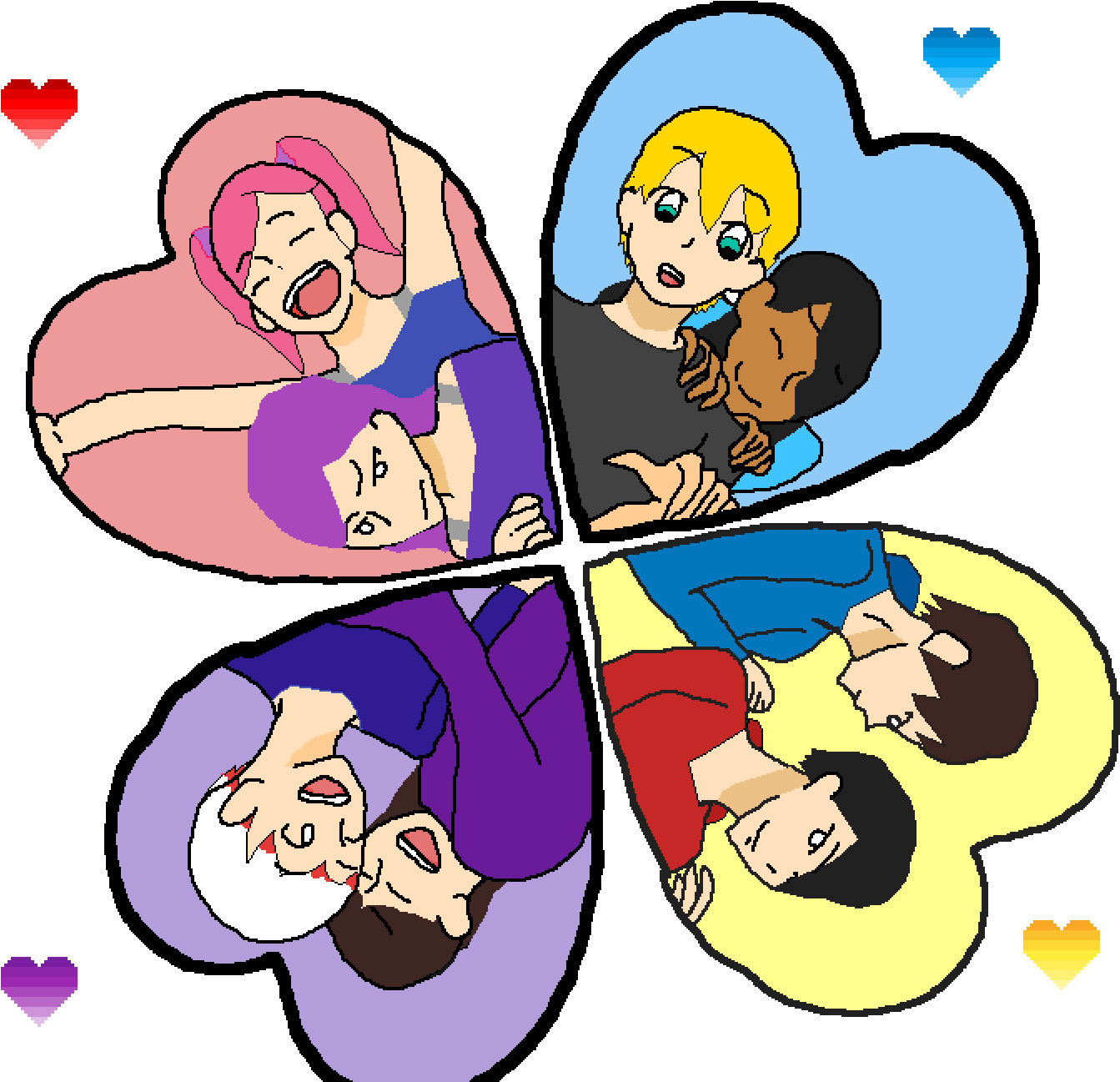 Happy Valentines Day Clipart (1398x1364), Png Download