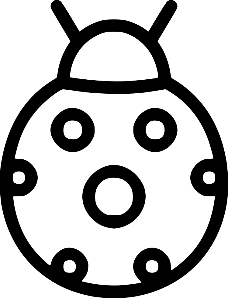 Lady Bug Insect Autumn Comments Clipart (750x980), Png Download