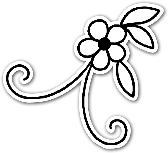 Flower Ornament Clipart (600x545), Png Download