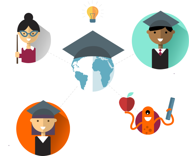 Social Education Clipart (619x501), Png Download