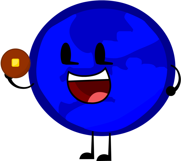 Blue Planet Is About To Eat A Pancake Clipart (765x676), Png Download