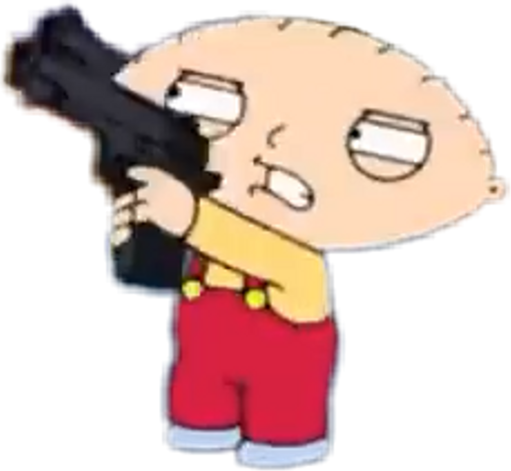 Stewy Americandad Gorillaz Baby Gun Thug Xxxtentacion Clipart (1024x944), Png Download