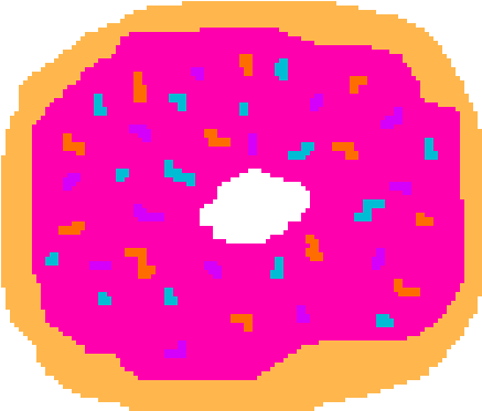 Donut Mess With Meee Clipart (1040x1160), Png Download