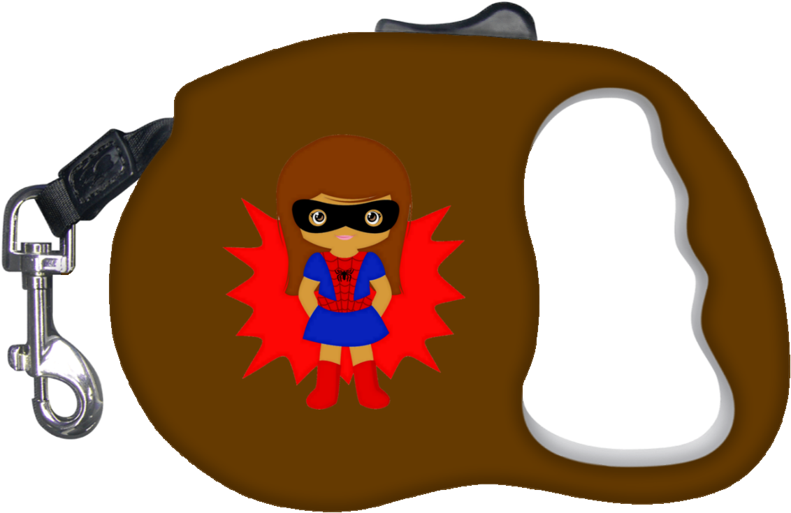 Spider Girl Retractable Dog Leash Clipart (1155x1155), Png Download