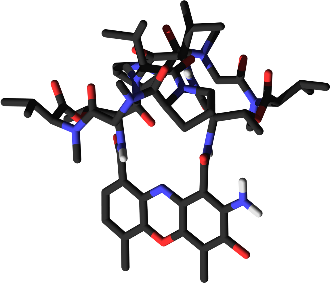 Actinomycin D 3d Conformation Clipart (1200x1200), Png Download