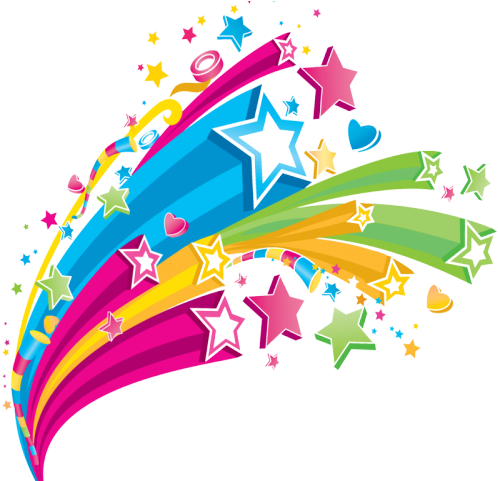 Falling Stars Clipart Vector - Png Download (640x480), Png Download