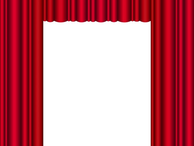 Curtain Clipart Golden Stage - Png Download (640x480), Png Download