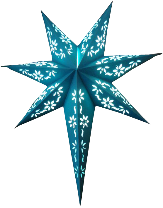Handmade Paper Star 7 Pointer Handmade Paper Star On Clipart (720x960), Png Download