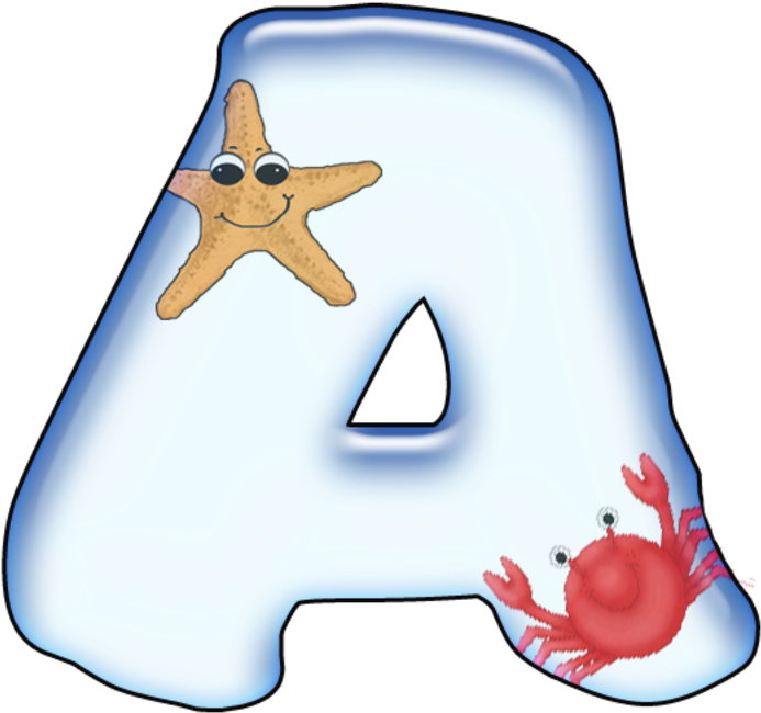 *✿**✿*a*✿**✿* Print Letters, Clipart (800x800), Png Download