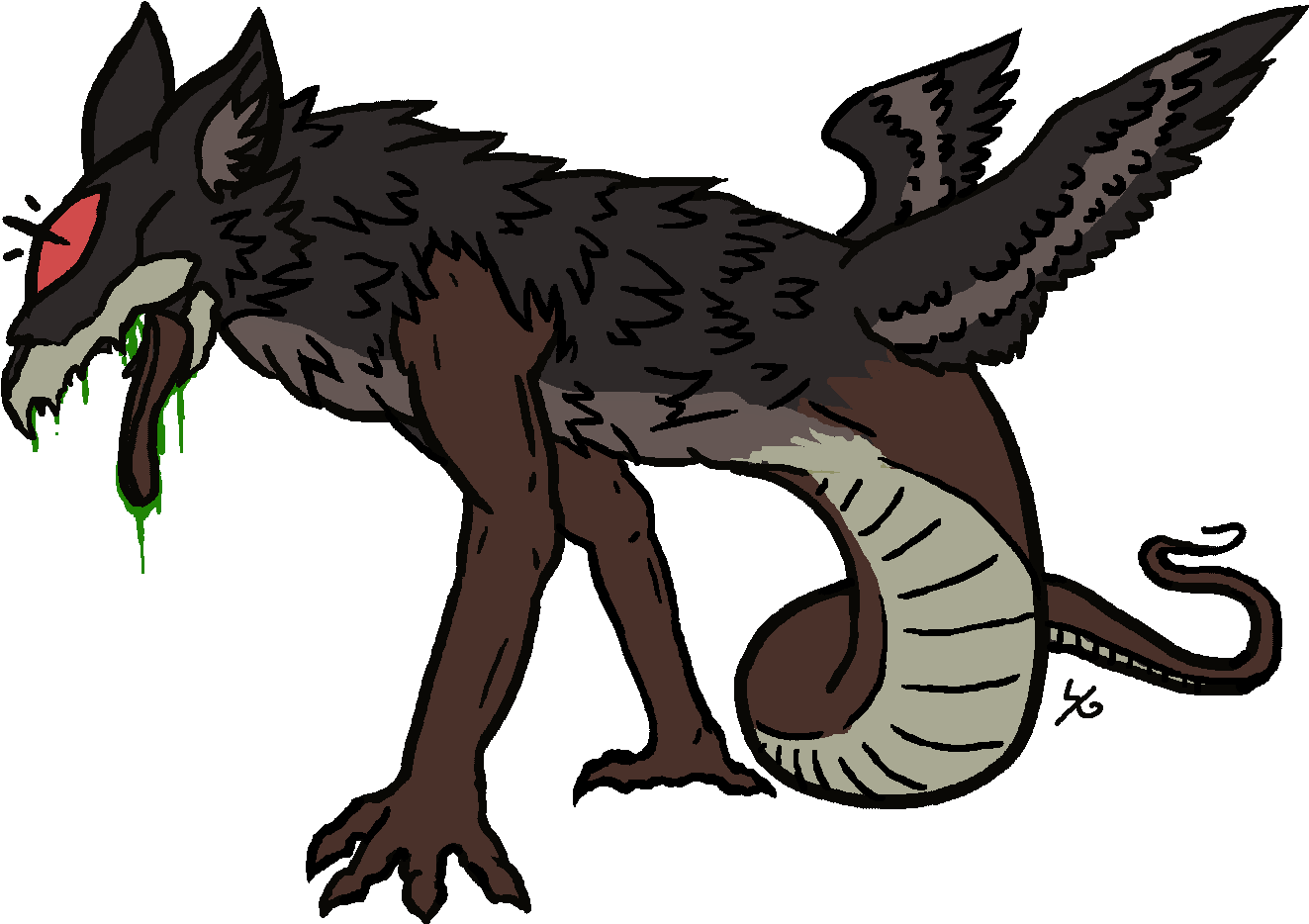 Art For An Scp Fandragon For Sale On Flight Rising Clipart (1400x1400), Png Download