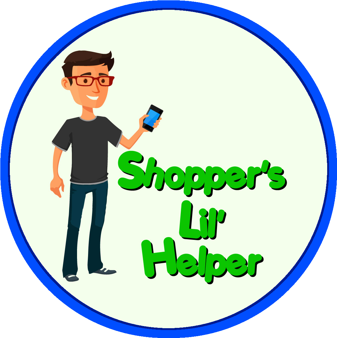 Shopper's Lil' Helper Clipart (1143x1144), Png Download