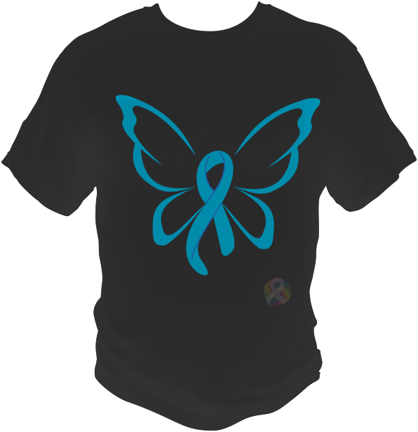 Awareness Butterfly Ribbon Clipart (600x620), Png Download