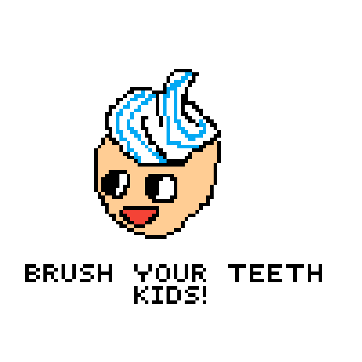 Brush Your Teeth Kids By Derpydev Clipart (1200x1200), Png Download