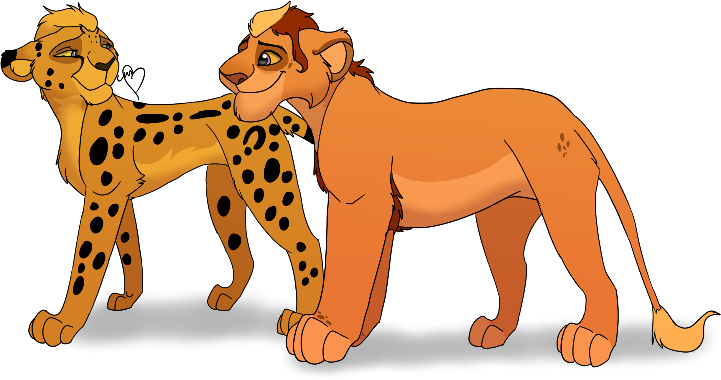 Best Friends Clipart (2565x1464), Png Download