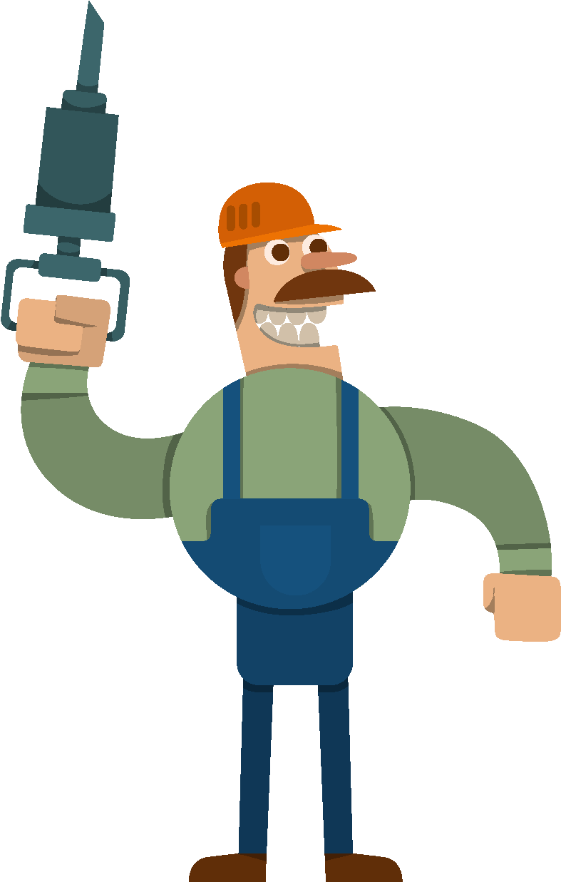 Hand Drawn Repairman Elements Clipart (1772x1378), Png Download