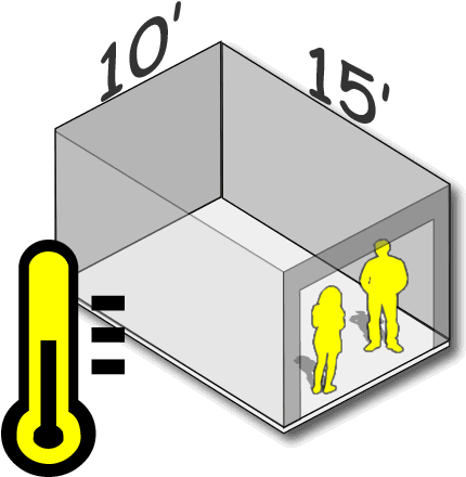 10' X 15' Climate Control Storage Clipart (600x520), Png Download